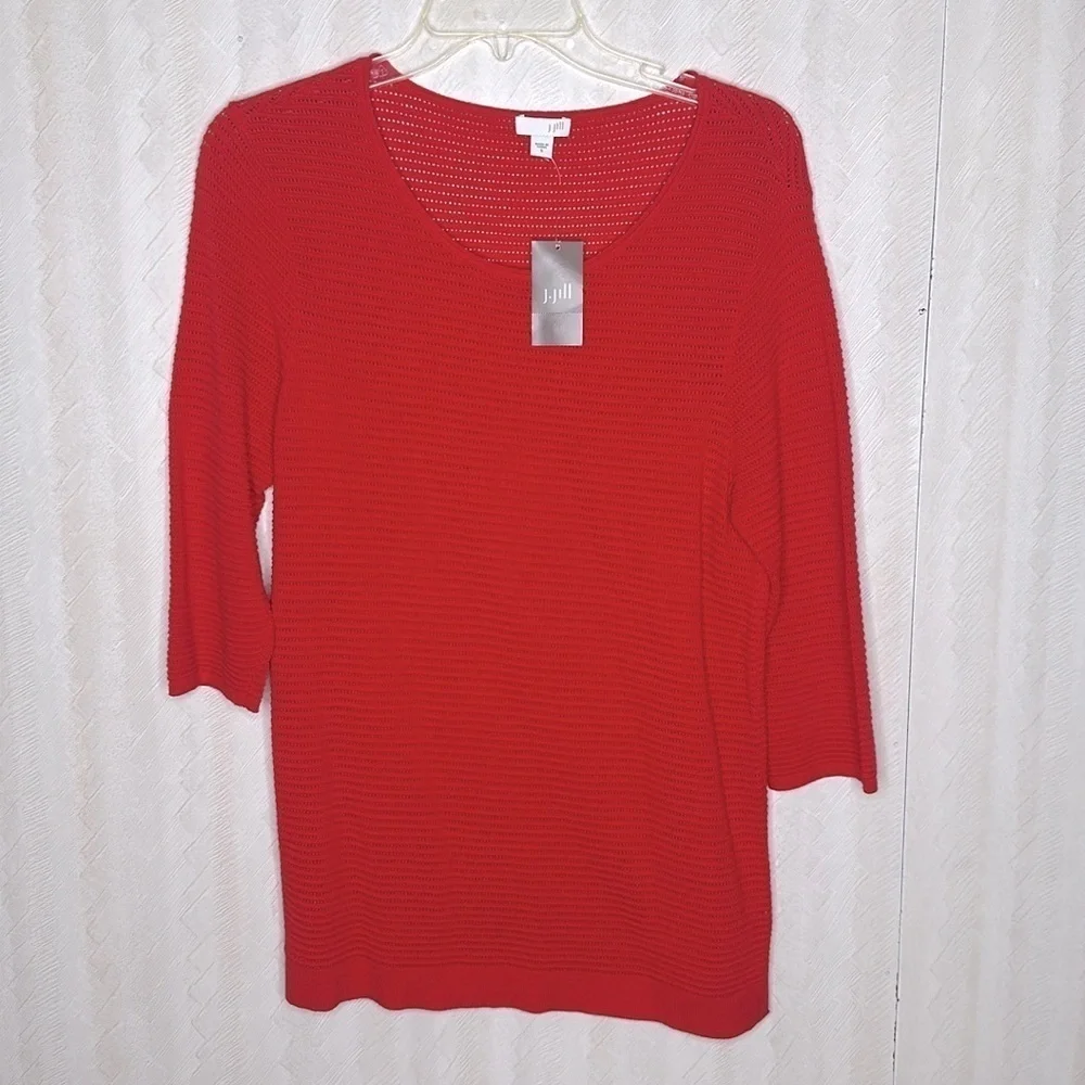 🆕 J. JILL knit sweater top size medium